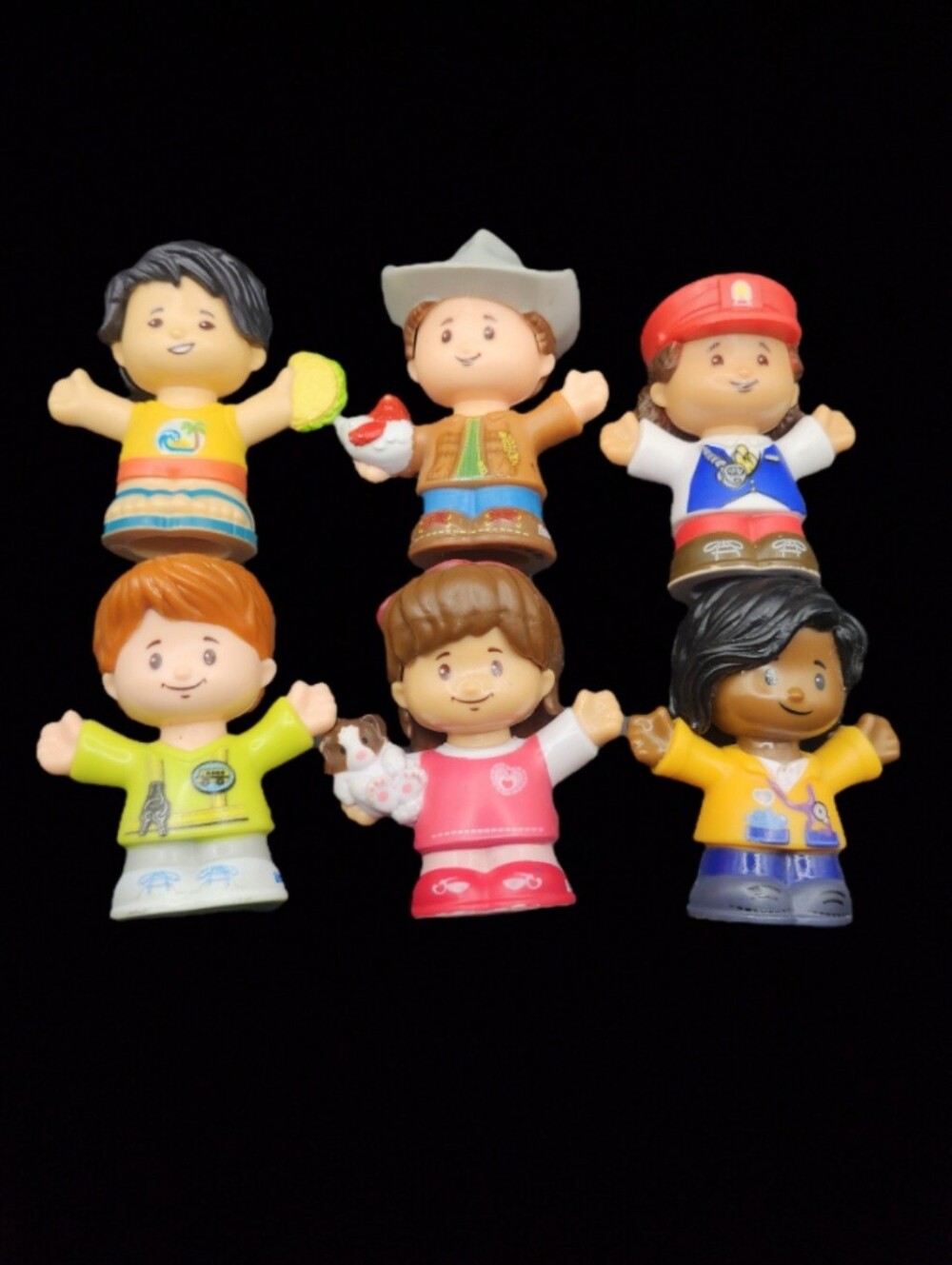 Fisher-price Little People Bundle Lot Mix Modern Set Of Six Figurines